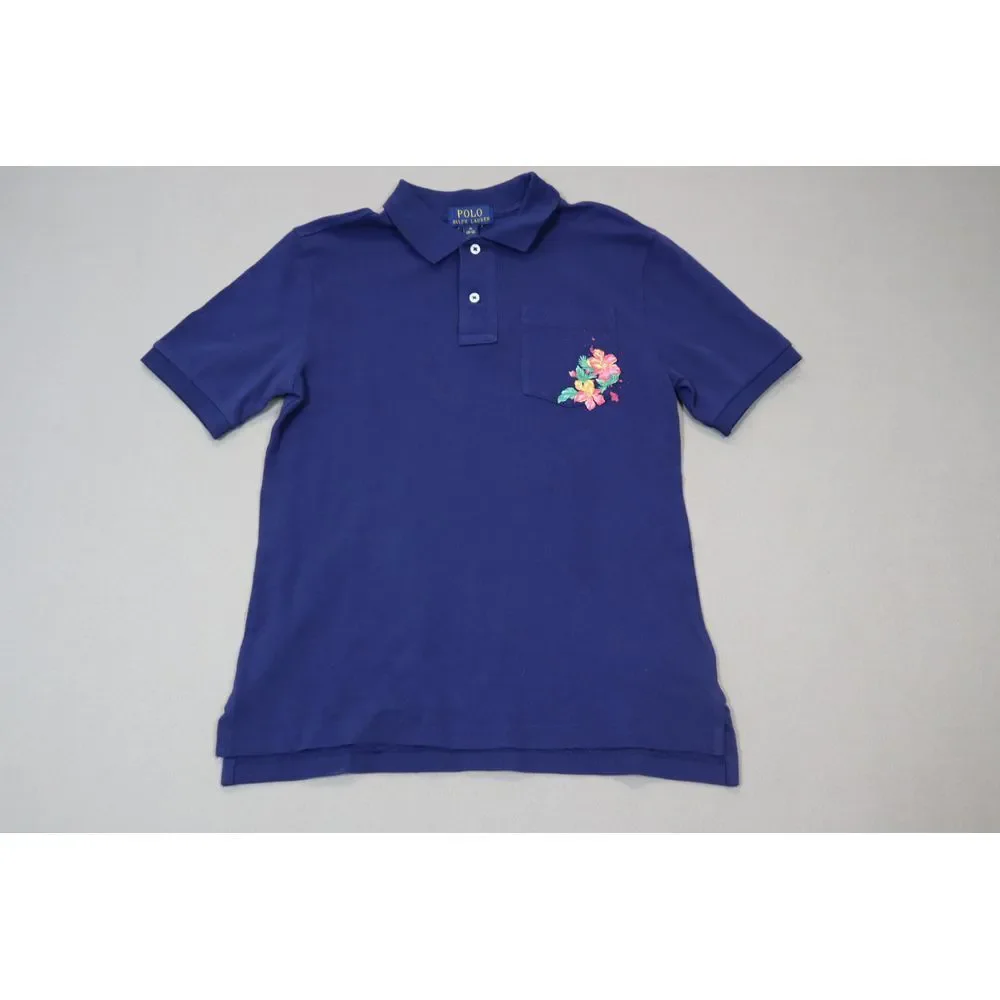 Polo Ralph Lauren Big Boys Navy Polo Shirt Size M‎ (10-12)